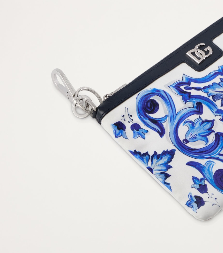 Dolce & Gabbana Casa Majolica Slippers and Sleep Mask Travel Set