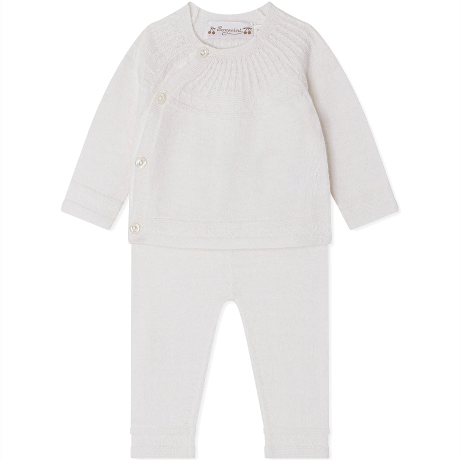 Bonpoint Wool-Cotton Jina Top and Trousers Set (1-18 Months)