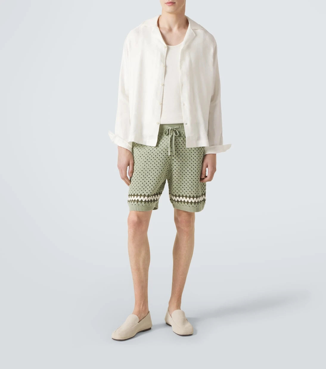 Frescobol Carioca - Nico crochet cotton shorts