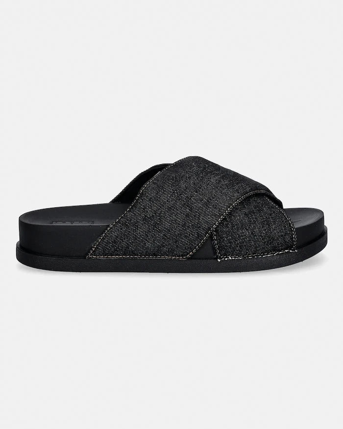 Чехли Tommy Jeans TJW COMFORT SLIDES WASHED DENIM