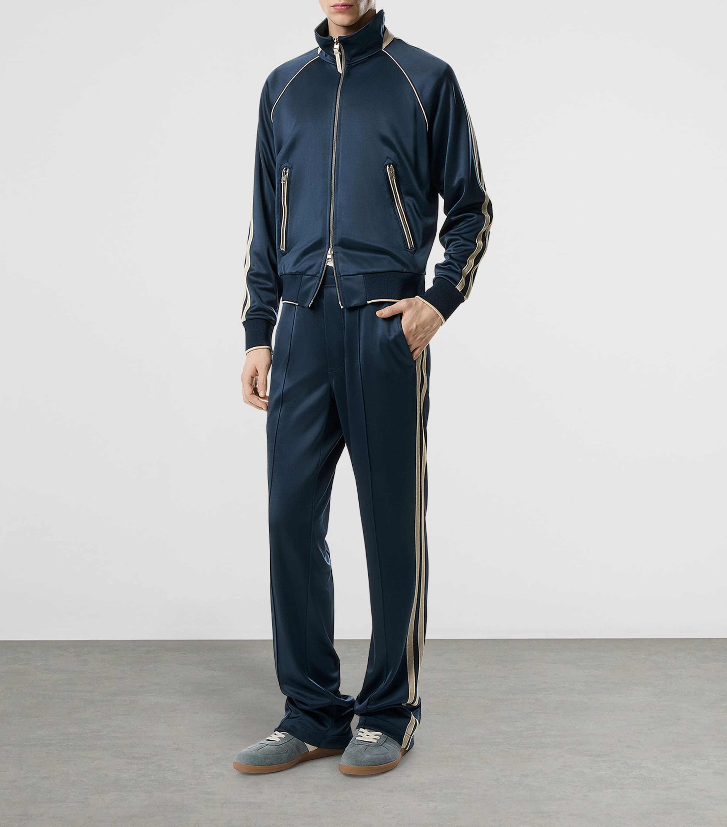 Raglan-Sleeve Track Jacket