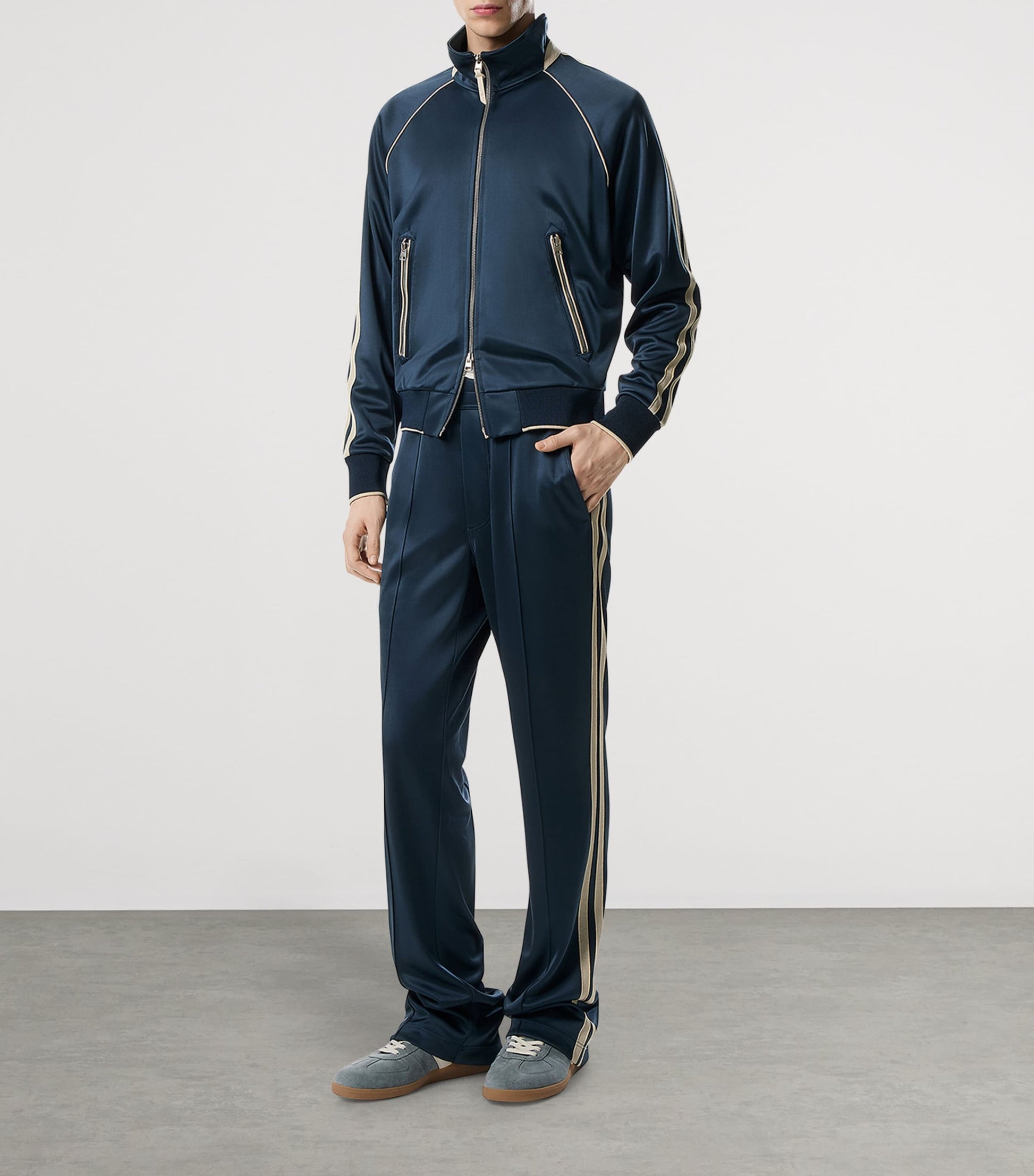 Raglan-Sleeve Track Jacket