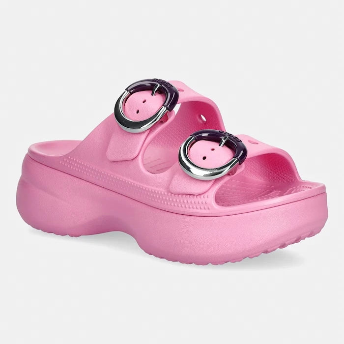 Crocs kadın platform terlik ayakkabı Saturday Platform Dipped Buckle Sandal