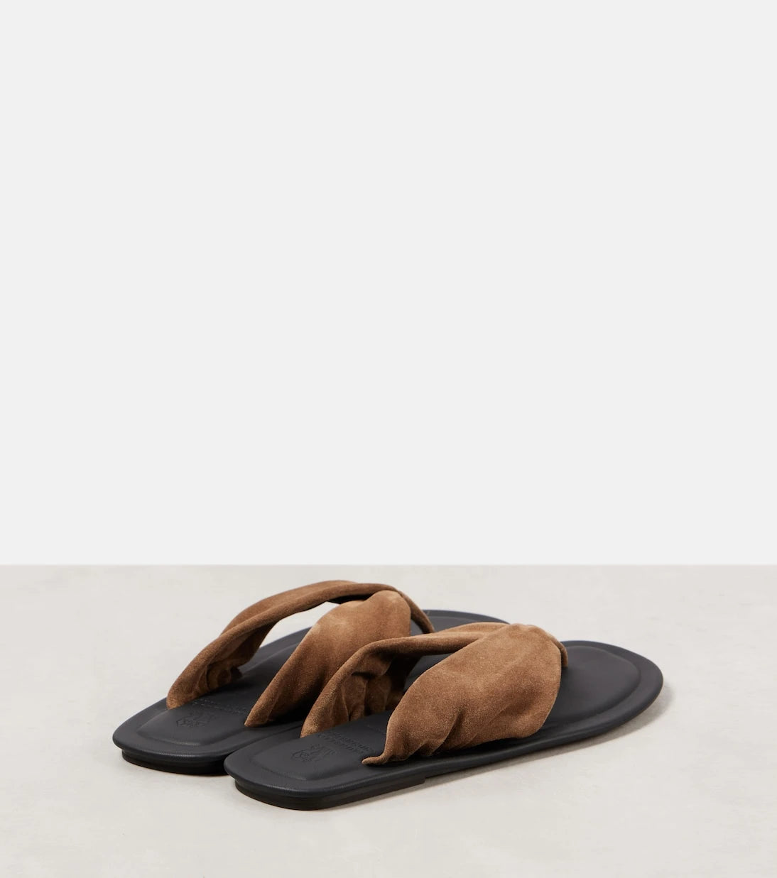 Brunello Cucinelli - Suede thong sandals