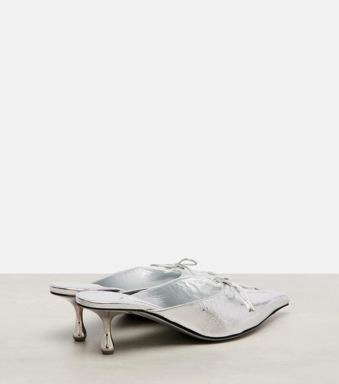 Jimmy Choo - Scarlett 50 metallic leather mules