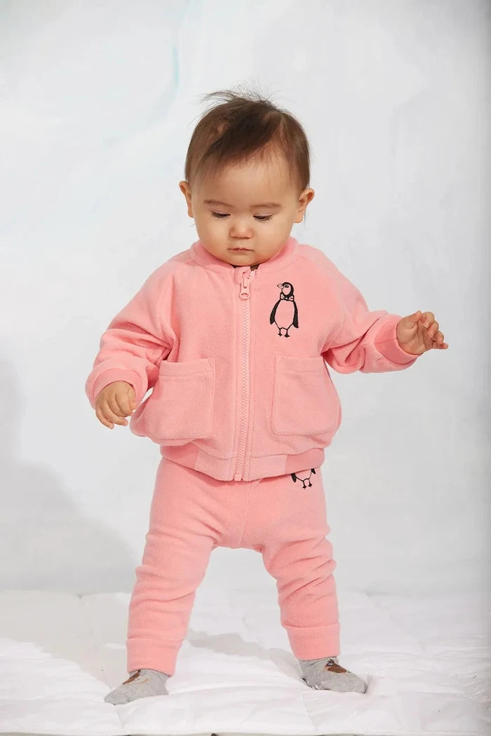 Çocuklar için fermuarlı polar Penguin sweatshirt