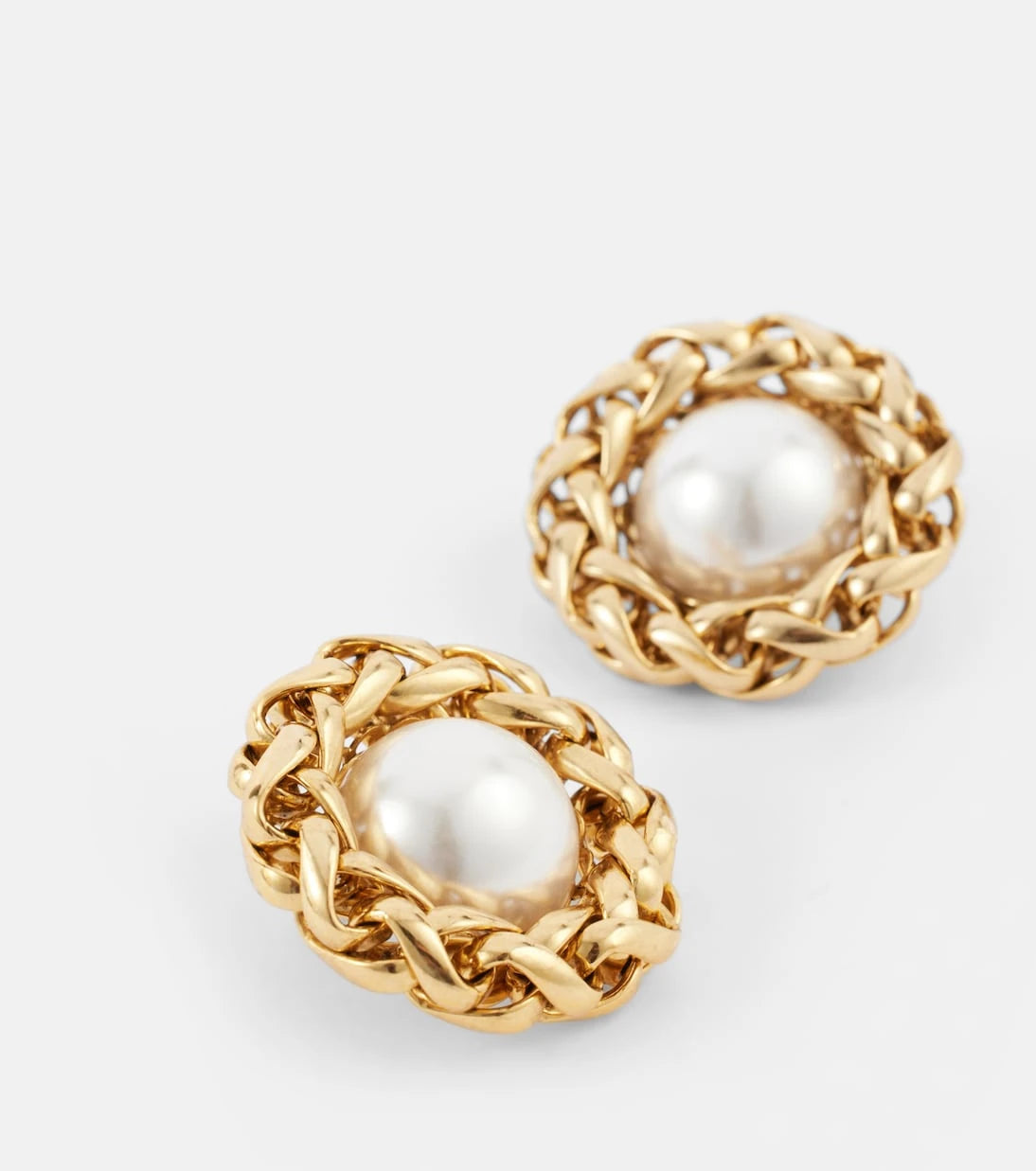 Jennifer Behr - Marit 18kt gold-plated earrings