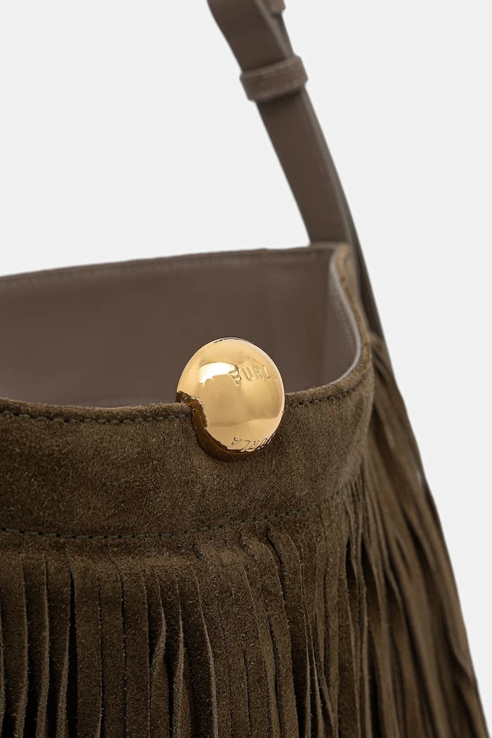 Furla kadın süet tote çanta