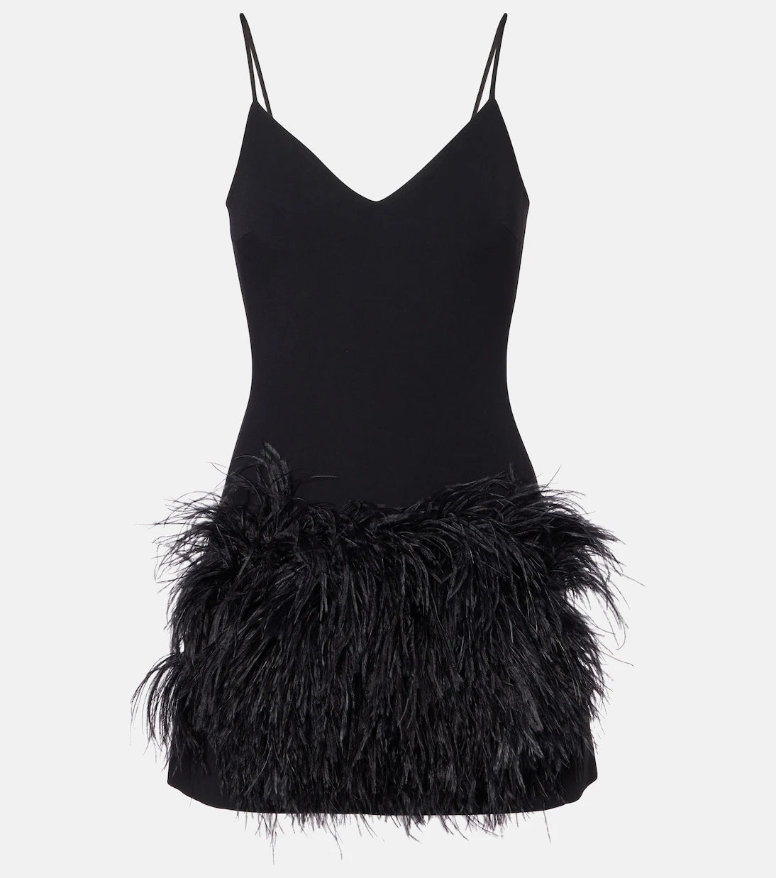 David Koma - Feather-trimmed minidress