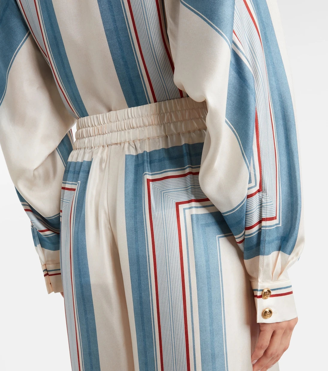 Zimmermann - Striped silk palazzo pants
