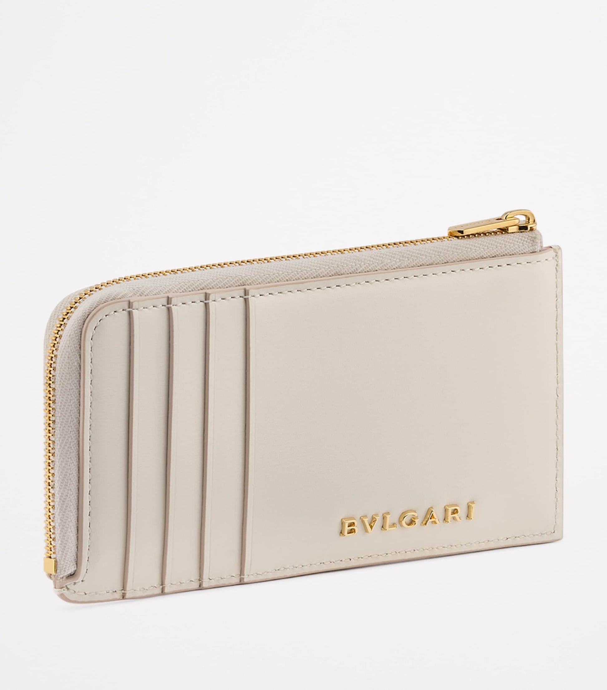 White Serpenti Forever Zipped Card Holder