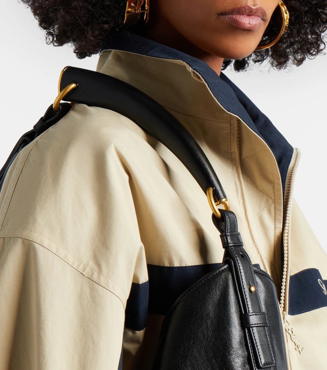 Saint Laurent - Mombasa Large leather shoulder bag