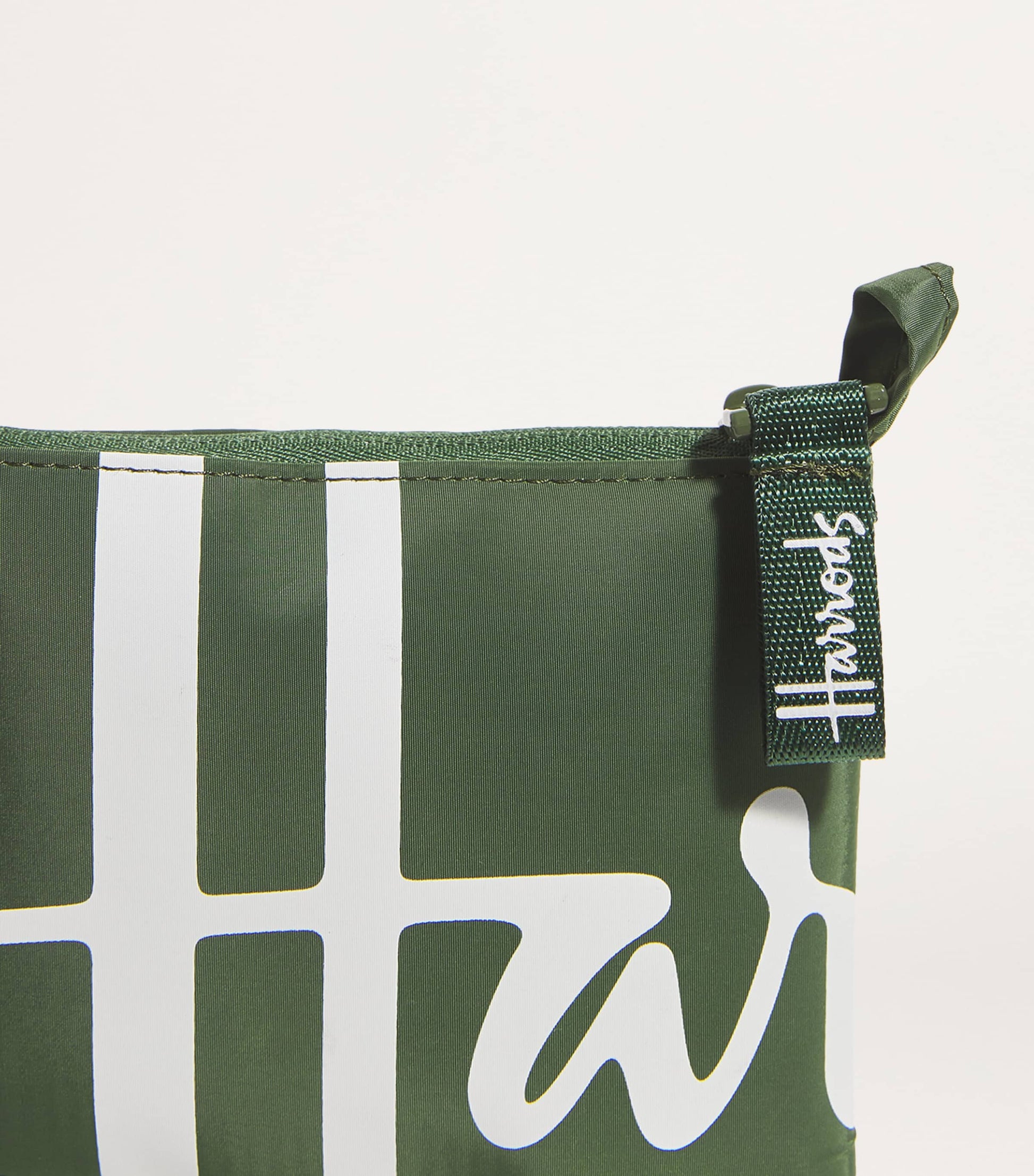 Green Logo Pocket Shopper Bag