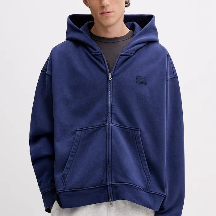Kapüşonlu ve fermuarlı Vans erkek pamuklu sweatshirt Premium LX Full Zip