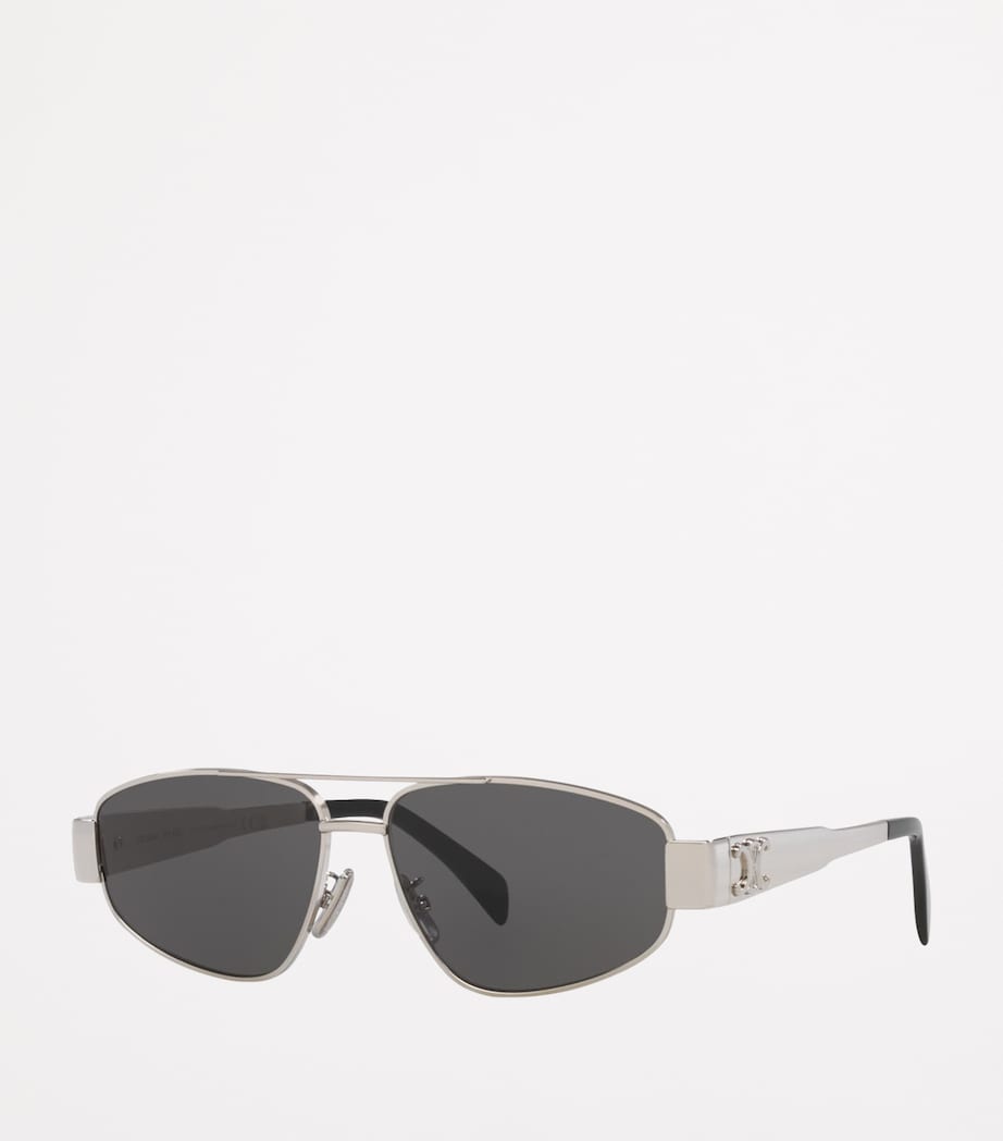 Celine Metal Triomphe Pilot Sunglasses