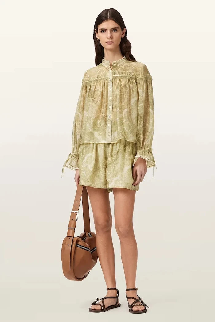 AllSaints риза дамска с лиосел DELPHINE