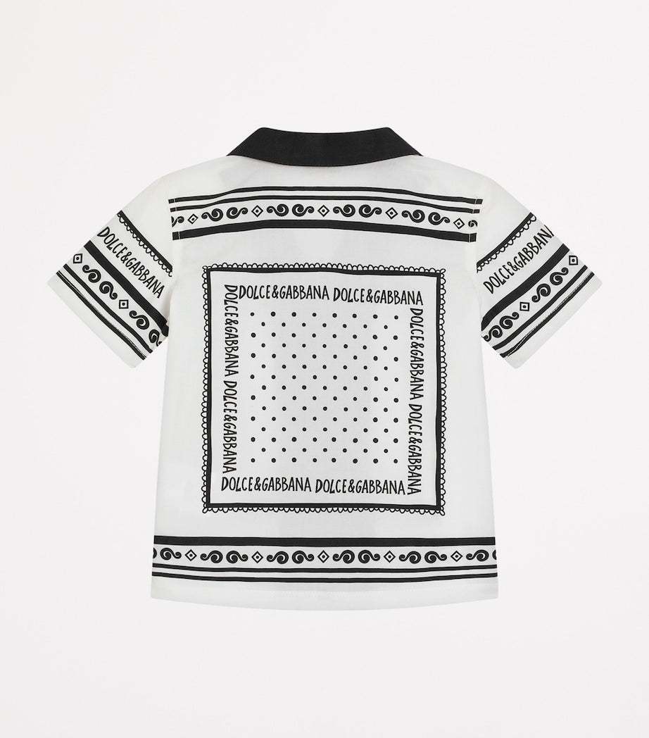 Dolce & Gabbana Kids Cotton Bandana Print Shirt (3-30 Months)