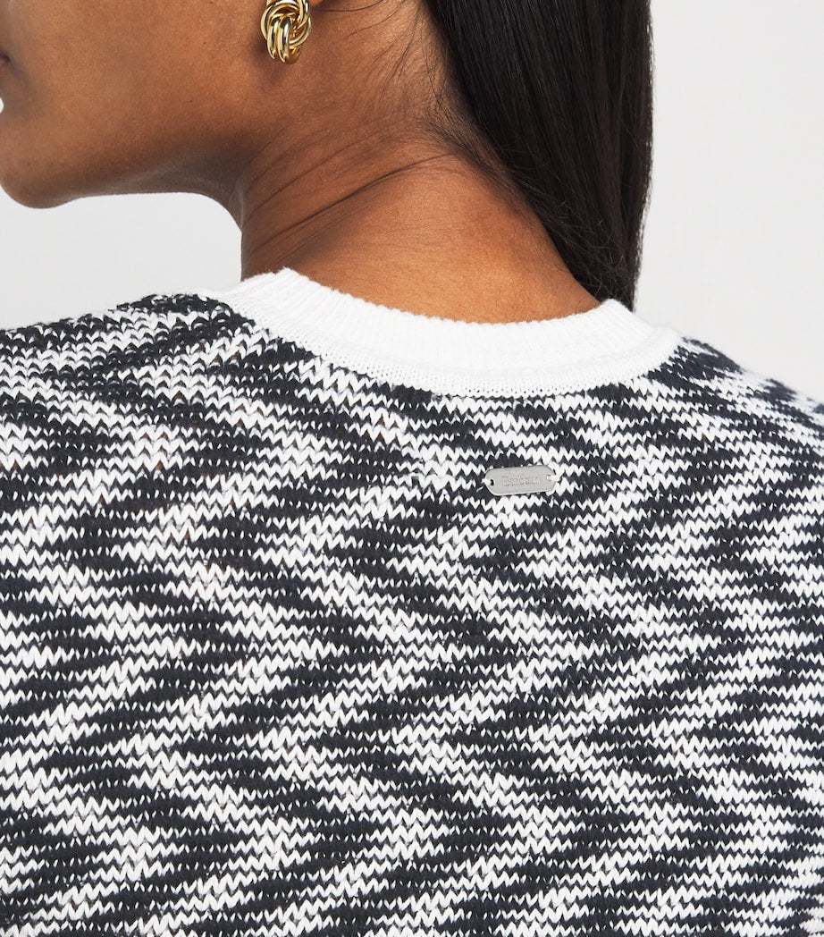 Knitted Olivia Midi Dress CLOUD/NAVY