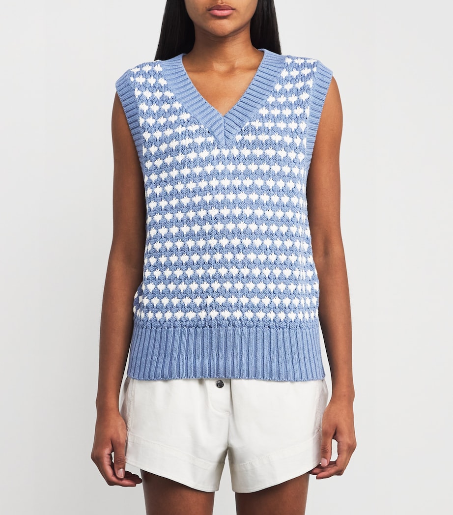 Varley Blue Antonella Sweater Vest