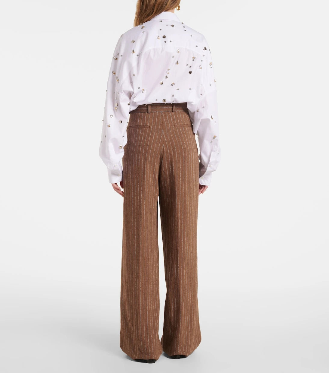 Dries Van Noten - Linen-blend wide-leg pants
