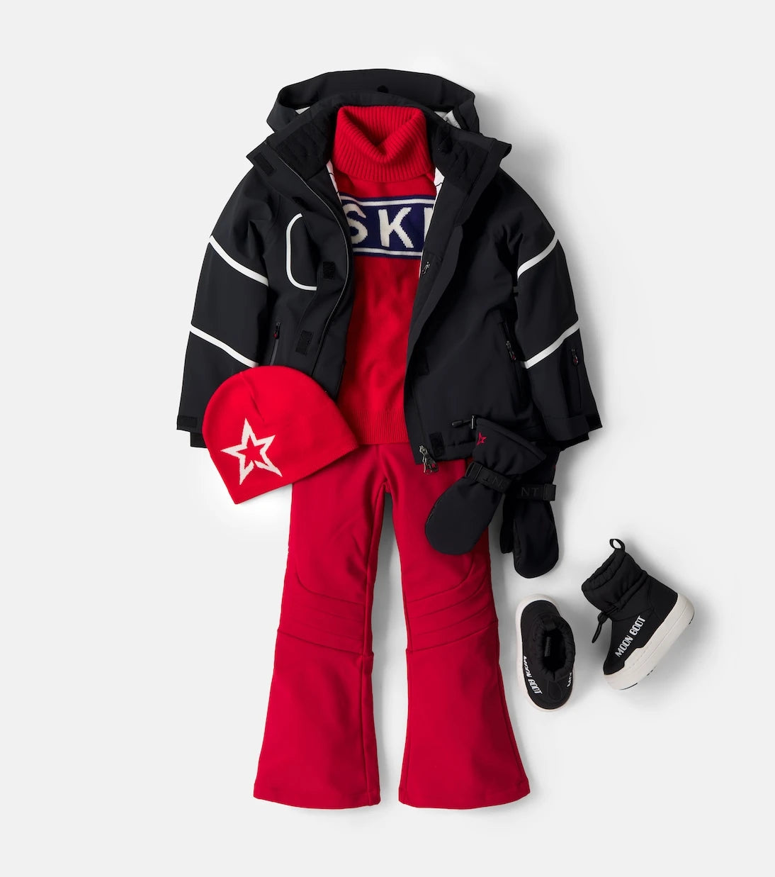 Perfect Moment Kids - Logo ski gloves
