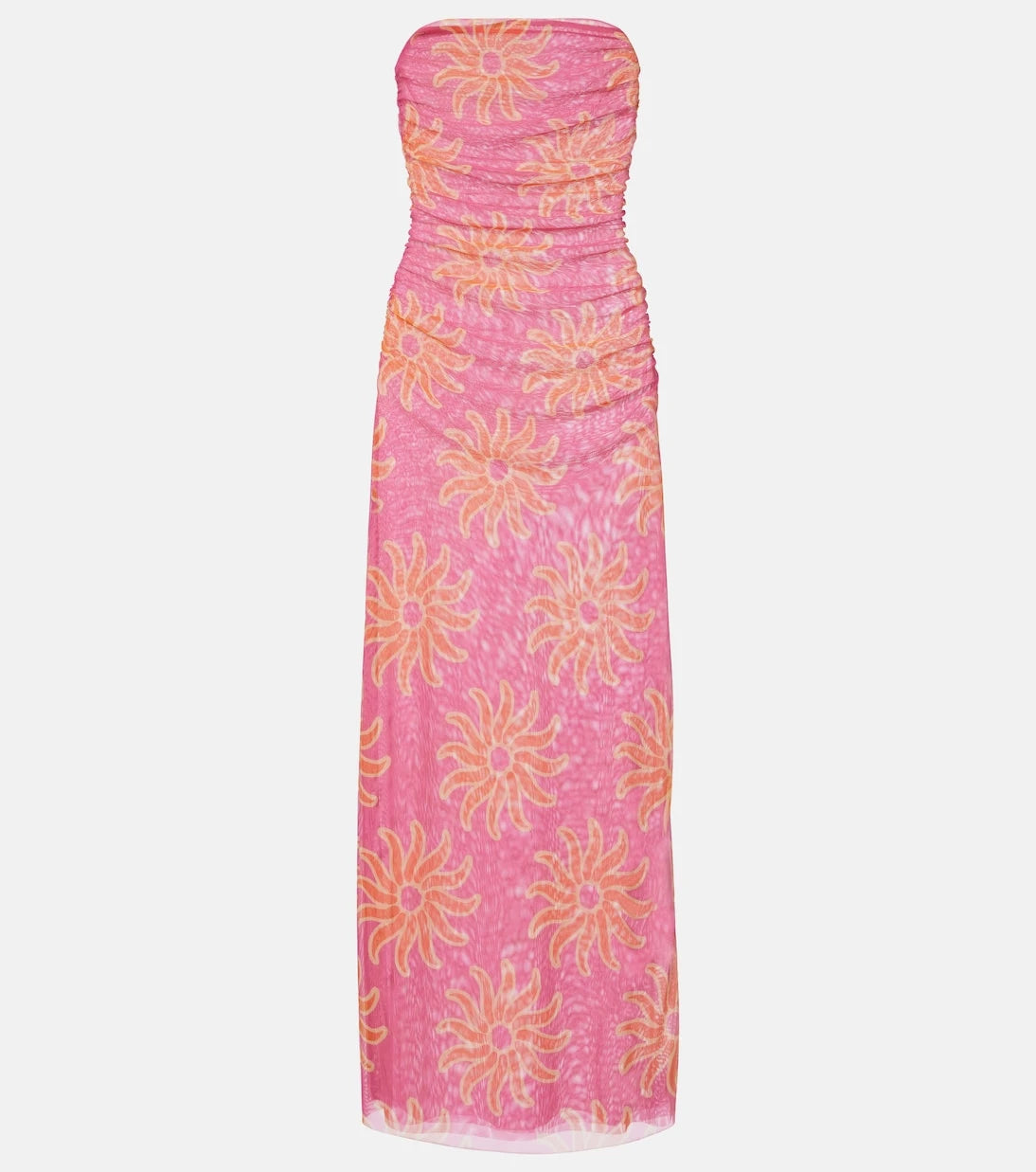 Cala de la Cruz - Daphne printed mesh midi dress