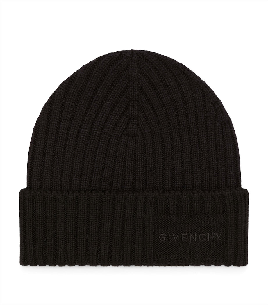 Givenchy Wool Rib-Knit Beanie
