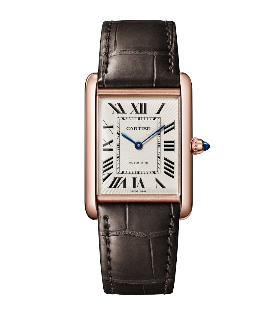 Cartier Large Rose Gold Tank Louis Watch 27.75mm