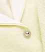Self-Portrait Yellow Boucle Contrast-Collar Jacket