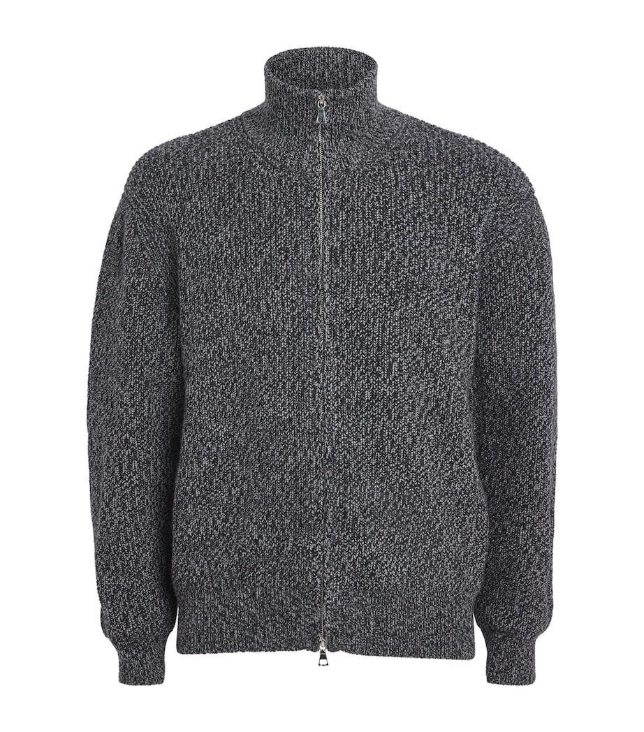 Officine Generale Merino Wool Quarter-Zip Sweater