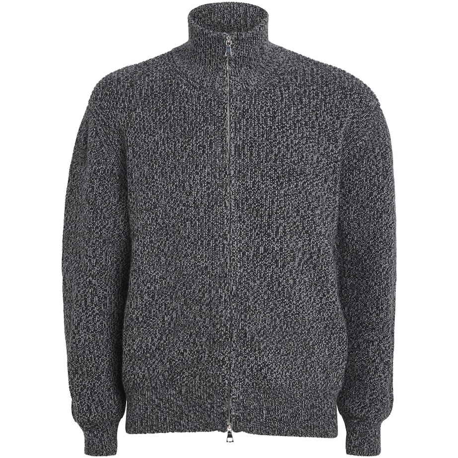 Officine Generale Merino Wool Quarter-Zip Sweater