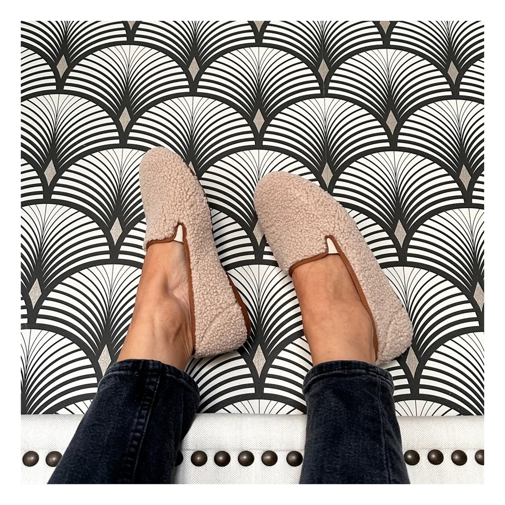 Hermosilla - Mégève Cocoon slippers - Women's collection | Cream