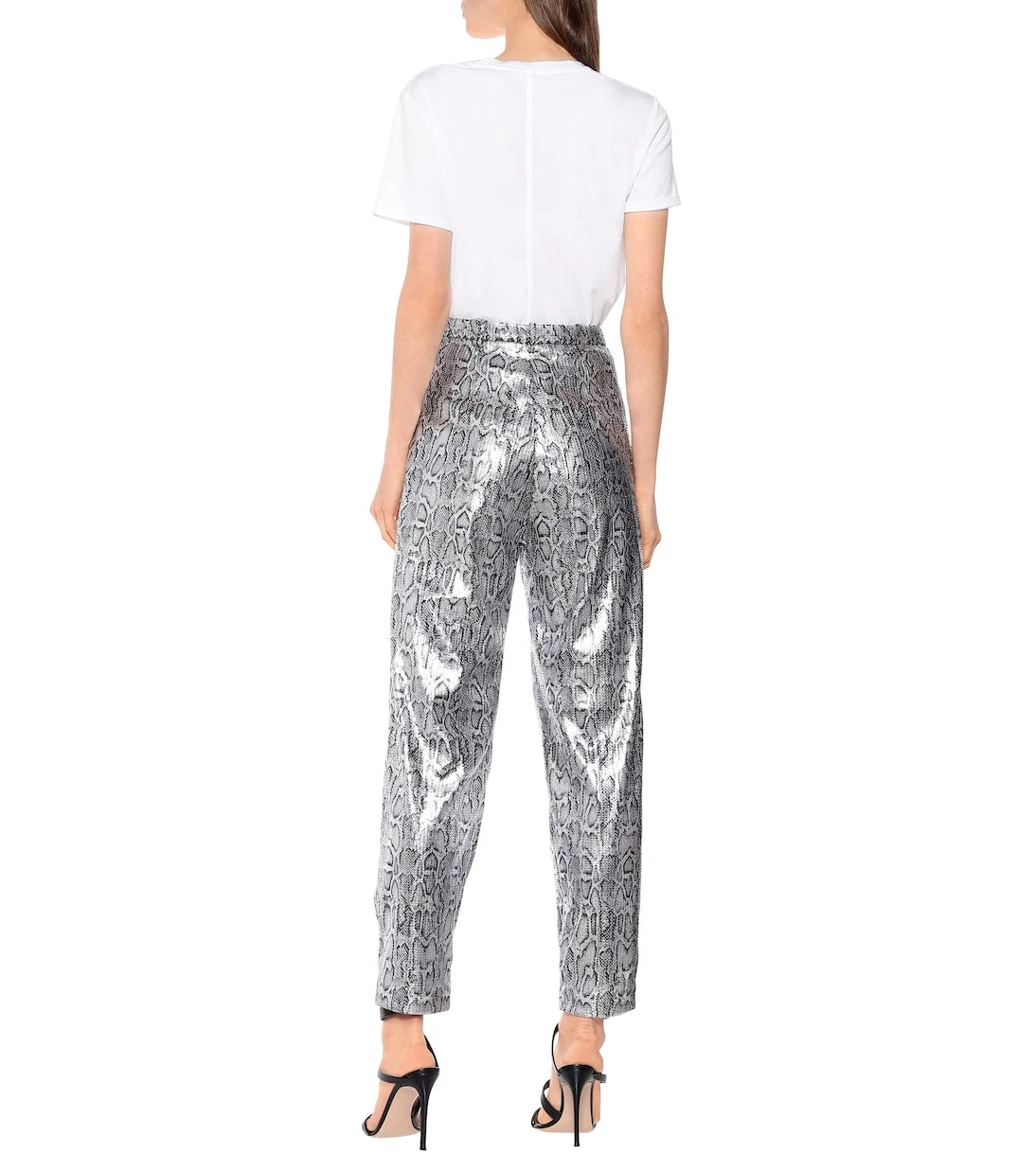 Christopher Kane - Snake-effect high-rise pants