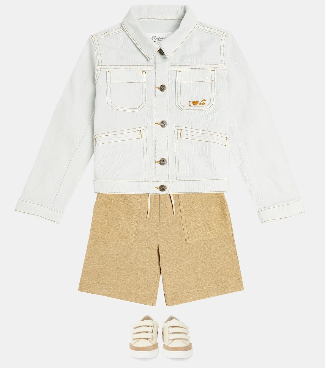 Bonpoint - Cassidy embroidered denim jacket