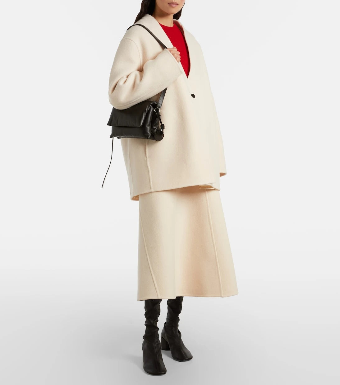 Moncler Genius - + Jil Sander leather crossbody bag