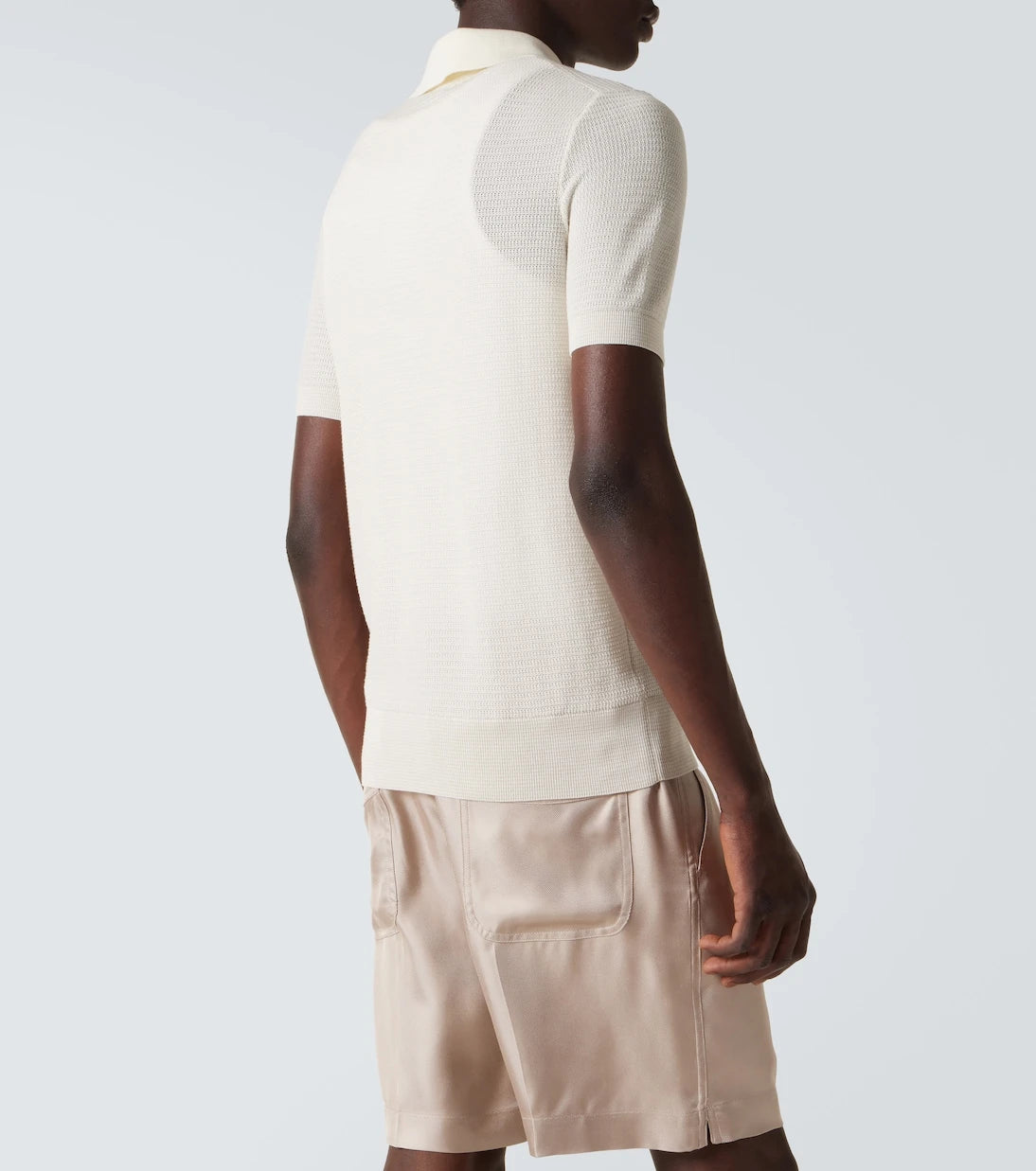 Tom Ford - Cotton and silk polo shirt