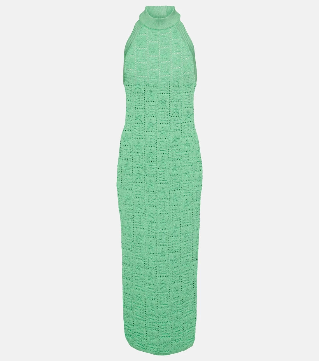 Balmain - Monogram openwork midi dress