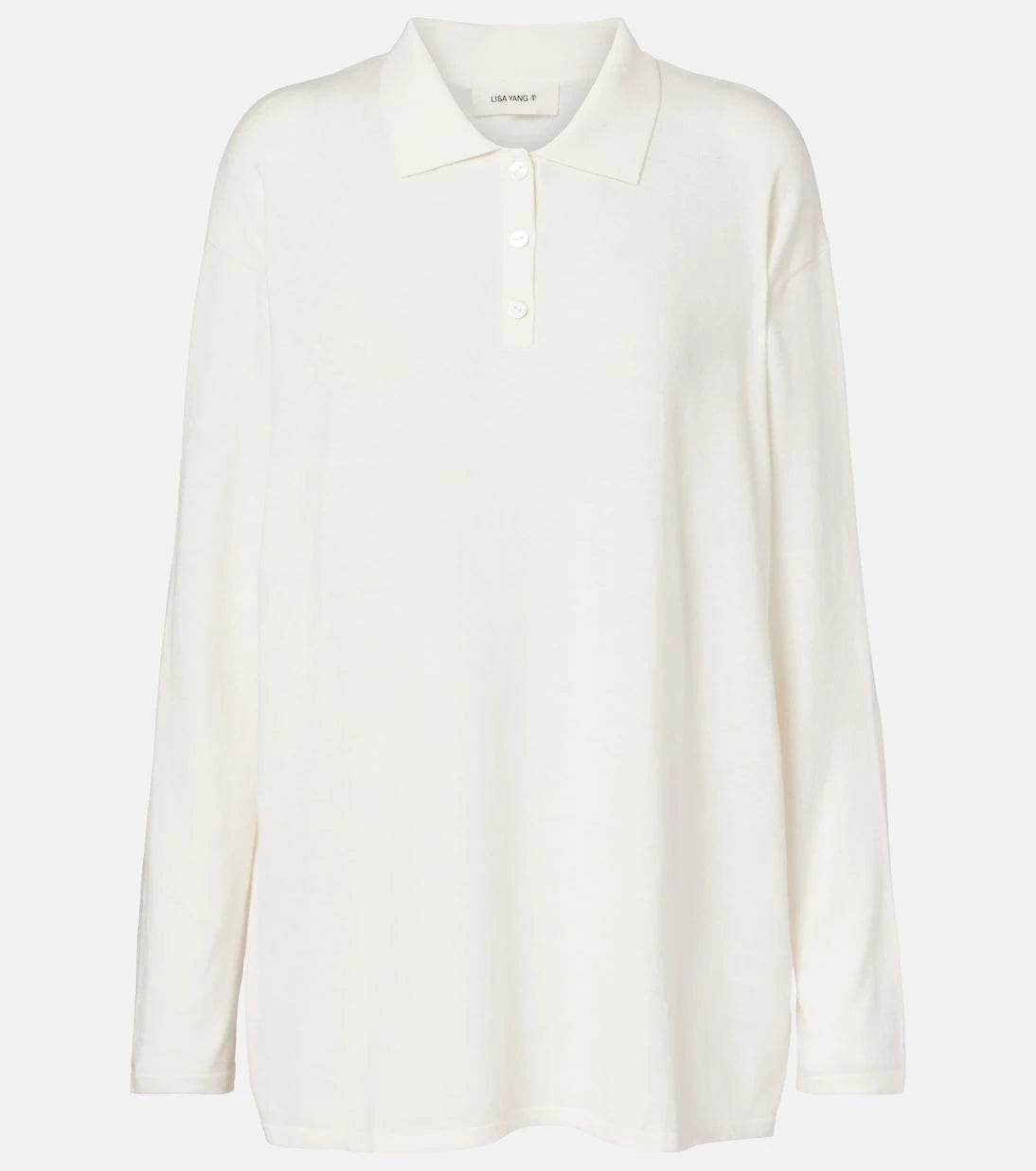 Lisa Yang - Caisa cotton and cashmere polo sweater