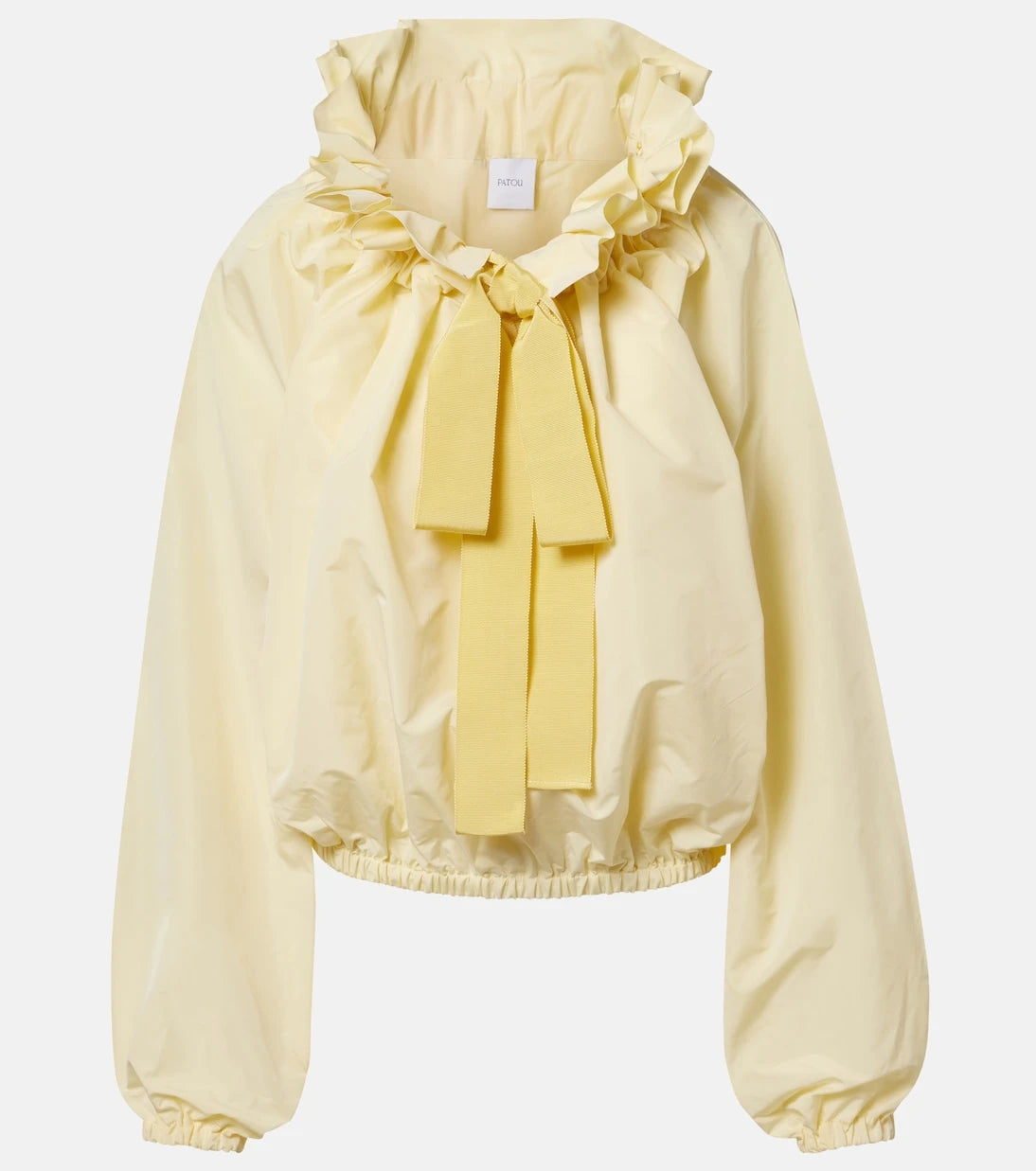 Patou - Tie-neck faille top