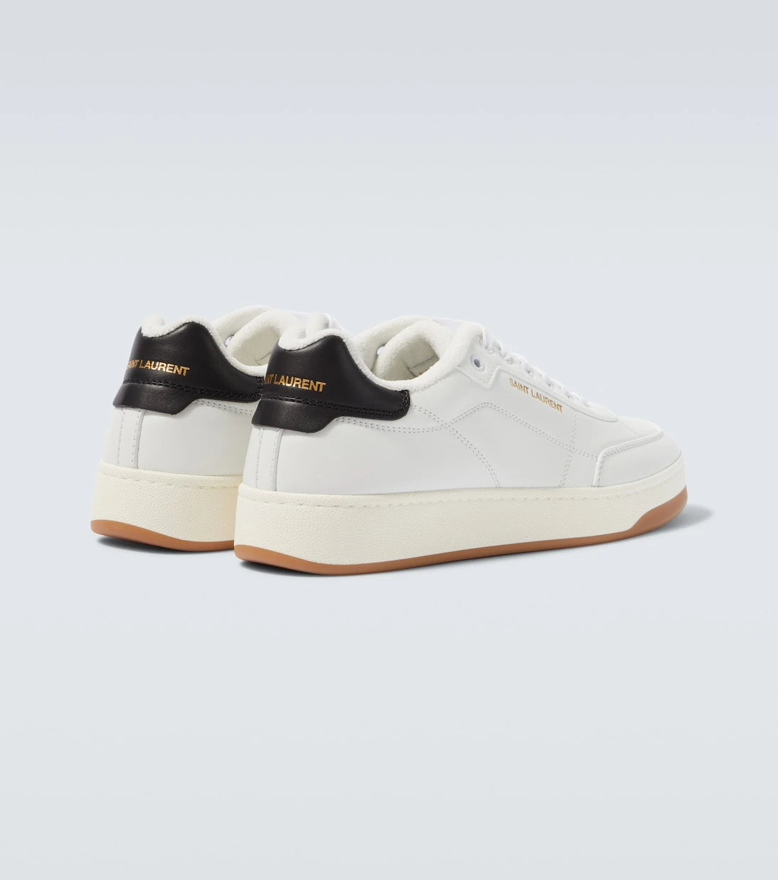 Saint Laurent - SL/61 logo leather low-top sneakers