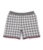 Thom Browne Kids Gingham Split-Hem Shorts (2-12 Years)