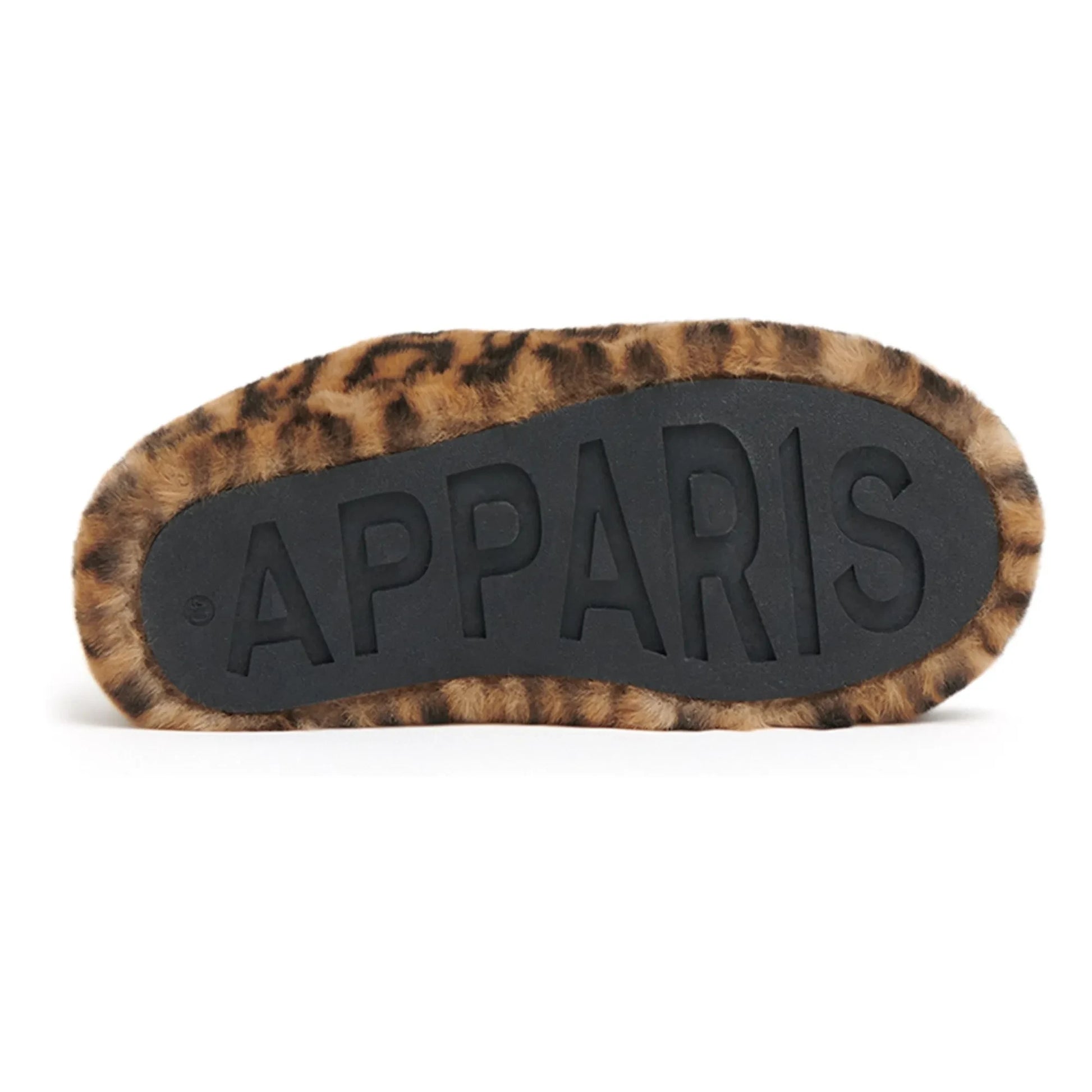 Apparis - Misha Leopard Slippers Recycled Fibers | Camel