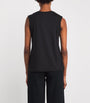 Cotton-Silk Tank Top BLACK