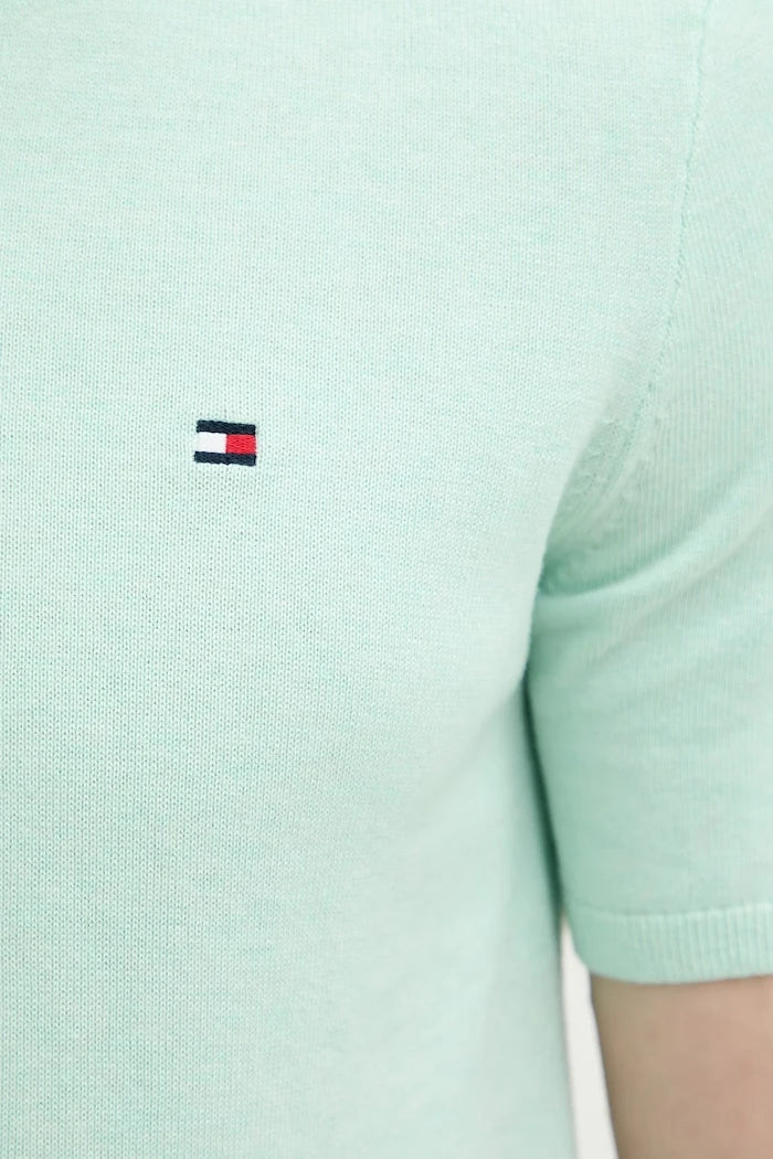 Tommy Hilfiger тениска с яка мъжка от памук