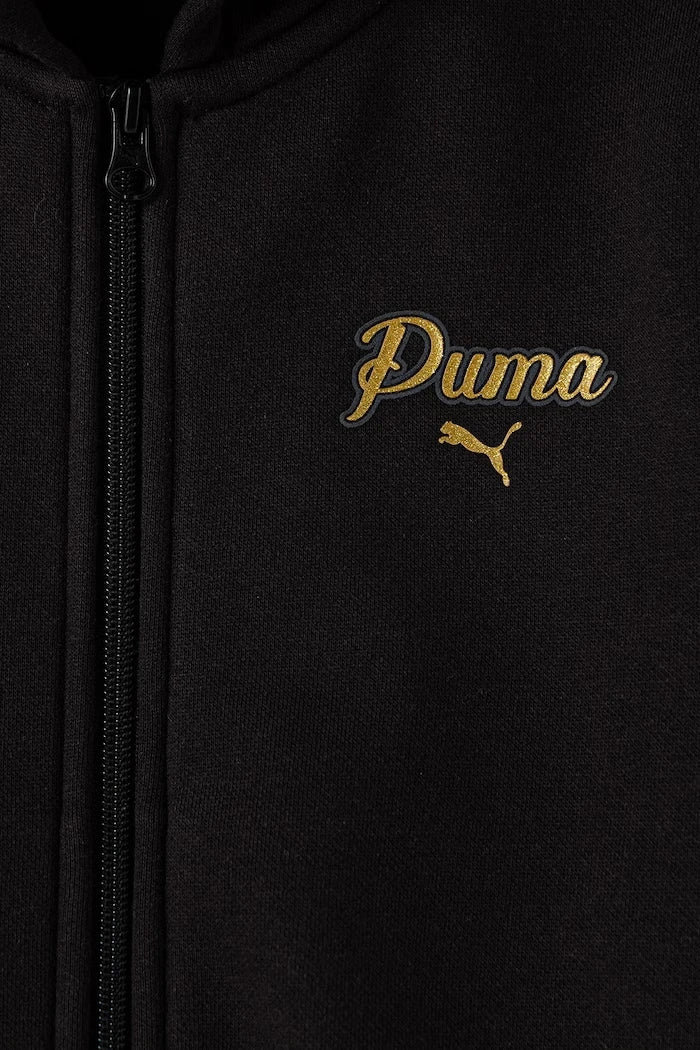 Puma çocuklar için pamuklu spor eşofman takımı ESS SCRIPT Sweat Suit