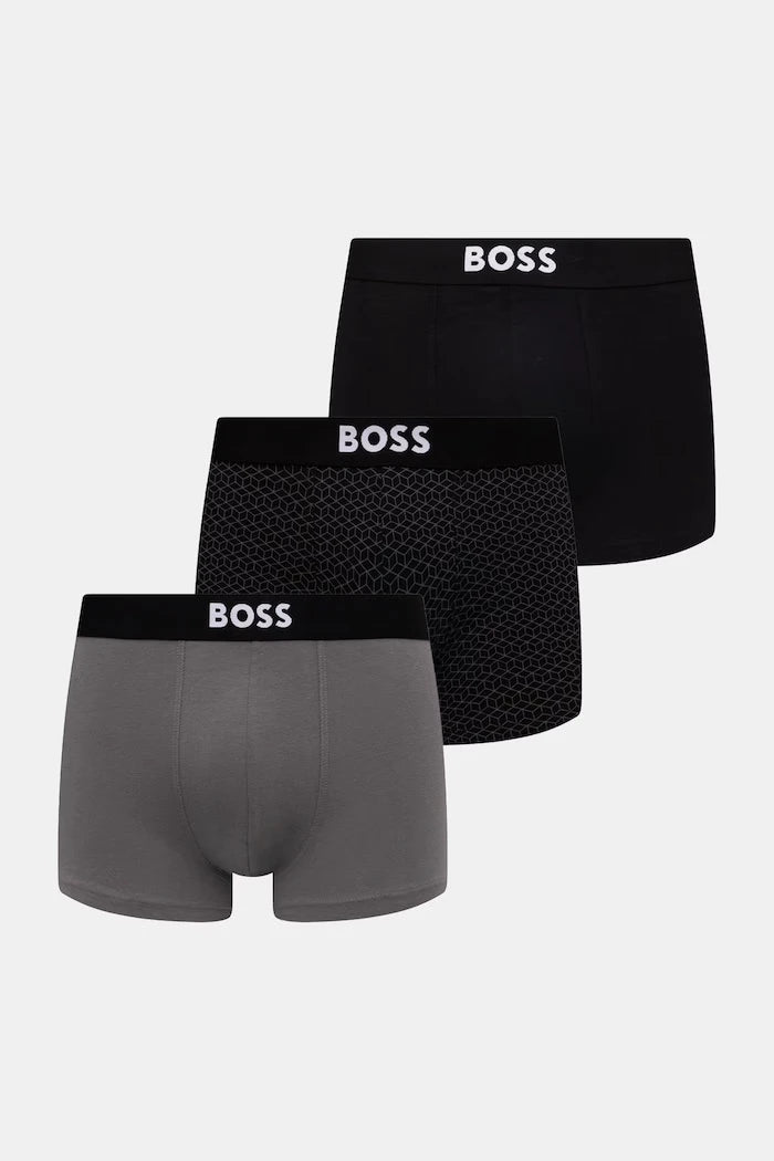 BOSS Erkek Pamuk Boxer Trunk 3P BOSS ONE D 3'lü