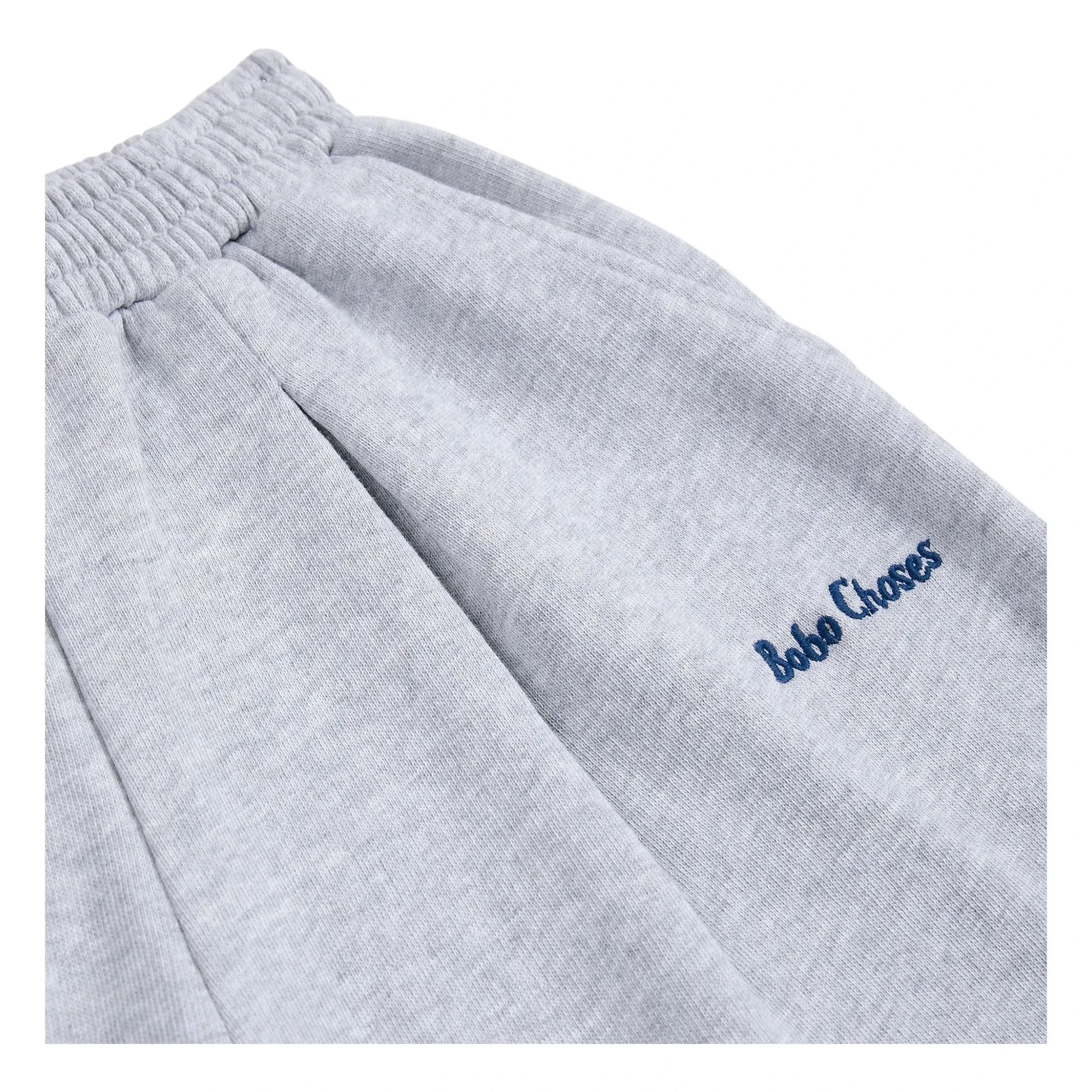Bobo Choses - Organic Cotton Straight Jogger | Heather grey