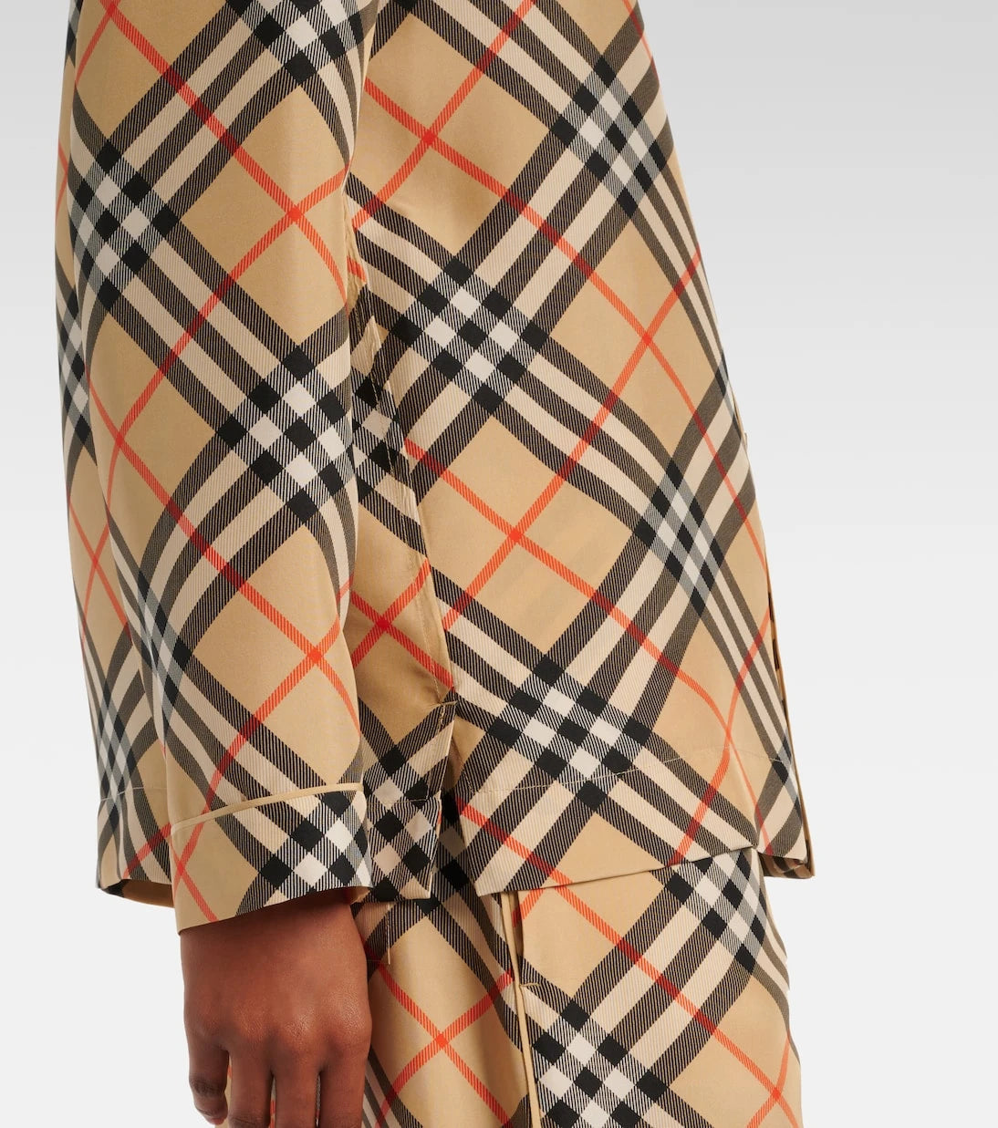Burberry - Knitted silk top