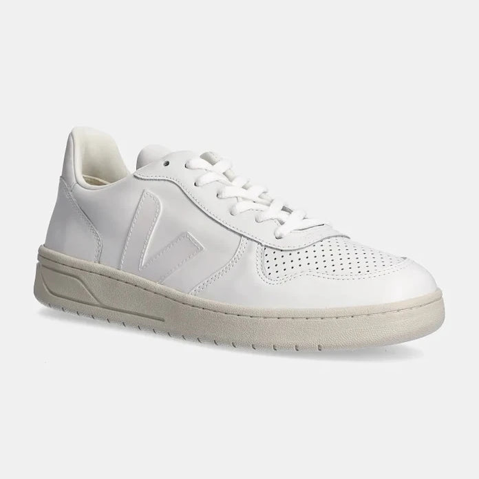 Кожени маратонки Veja V-10 Leather Extra-White