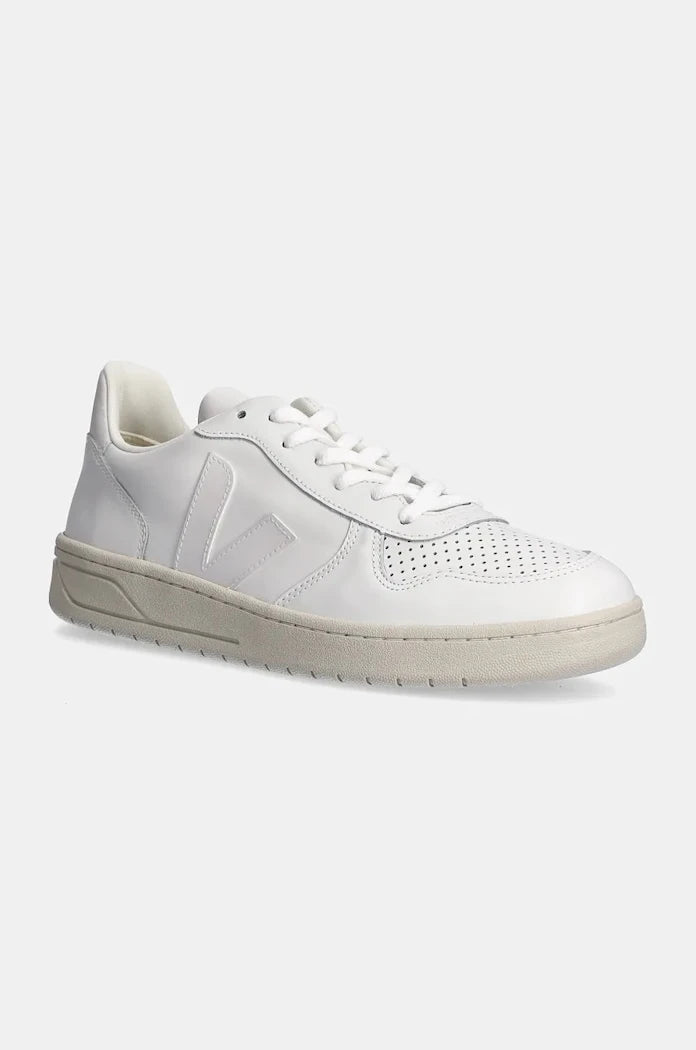 Кожени маратонки Veja V-10 Leather Extra-White